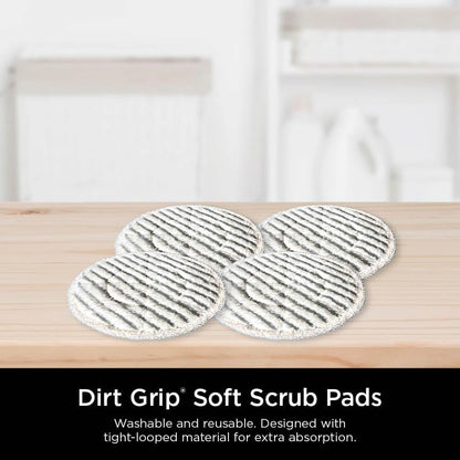 Steam & Scrub with Steam Blaster Technology All-In-One Hard Floor Steam Mop with 3 Steam Modes & LED Headlights S8201, Rotator White