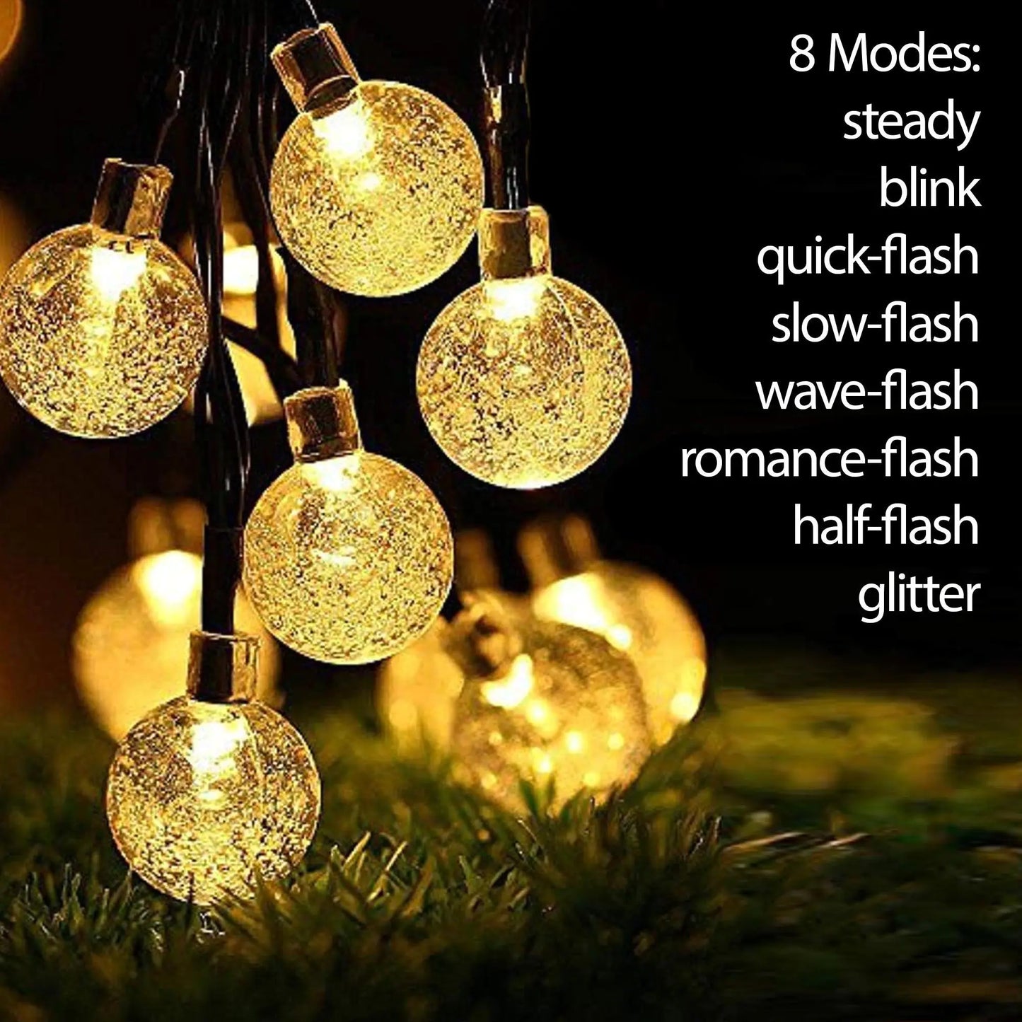 30-LED Solar Garden String Light