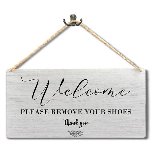 Ryeolo Polite Entry 11.8x5.9 Inch Wooden Door Sign