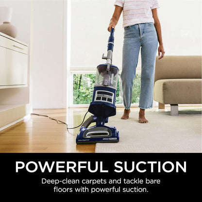 Upright Vacuum, Navigator Lift-Away Deluxe with Large Dust Cup Capacity, HEPA Filter, Swivel Steering, Upholstery Tool & Crevice Tool, Blue, NV360