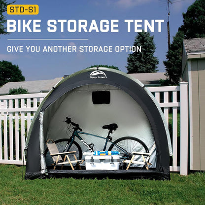 Bike Storage Shed Tent,Outdoor Portable Bicycle Storage Sheds with 210D Oxford Fabric PU4000 Waterproof for 2/3/4/6/8 Bikes,Bike Covers Shelter for Motorcycle,Garden Tools,Toys,Lawn Mower