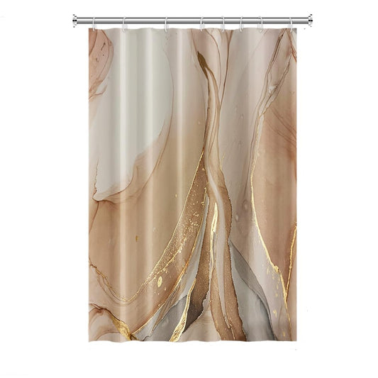 Waterproof Marble Shower Curtain
