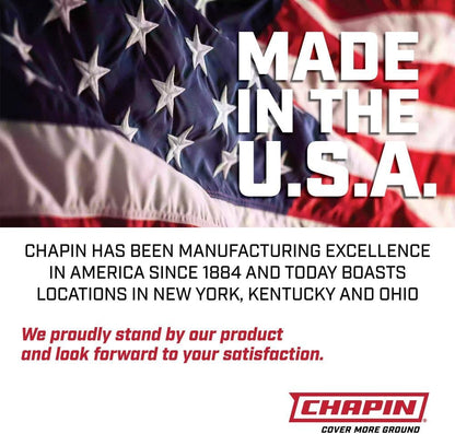 Chapin 20004 Pump Sprayer, 1 Gallon, Lawn and Garden, Hand Pressurized, Anti-Clog Filter, Adjustable Spray Nozzle, Spraying Plants, Watering, Weeds, Fertilizer and Pests, Translucent