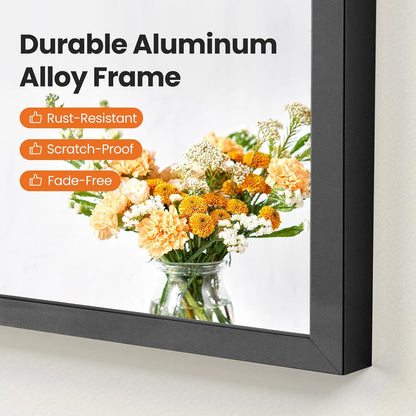 24"X36" Arch Black Bathroom Wall Mirror, Metal Frame Vanity Mirror for Bedroom, Entryway, Living Room