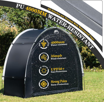 Bike Storage Shed Tent,Outdoor Portable Bicycle Storage Sheds with 210D Oxford Fabric PU4000 Waterproof for 2/3/4/6/8 Bikes,Bike Covers Shelter for Motorcycle,Garden Tools,Toys,Lawn Mower