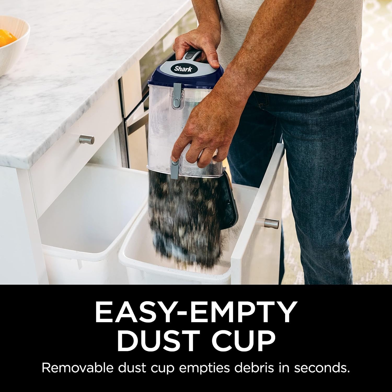 Upright Vacuum, Navigator Lift-Away Deluxe with Large Dust Cup Capacity, HEPA Filter, Swivel Steering, Upholstery Tool & Crevice Tool, Blue, NV360