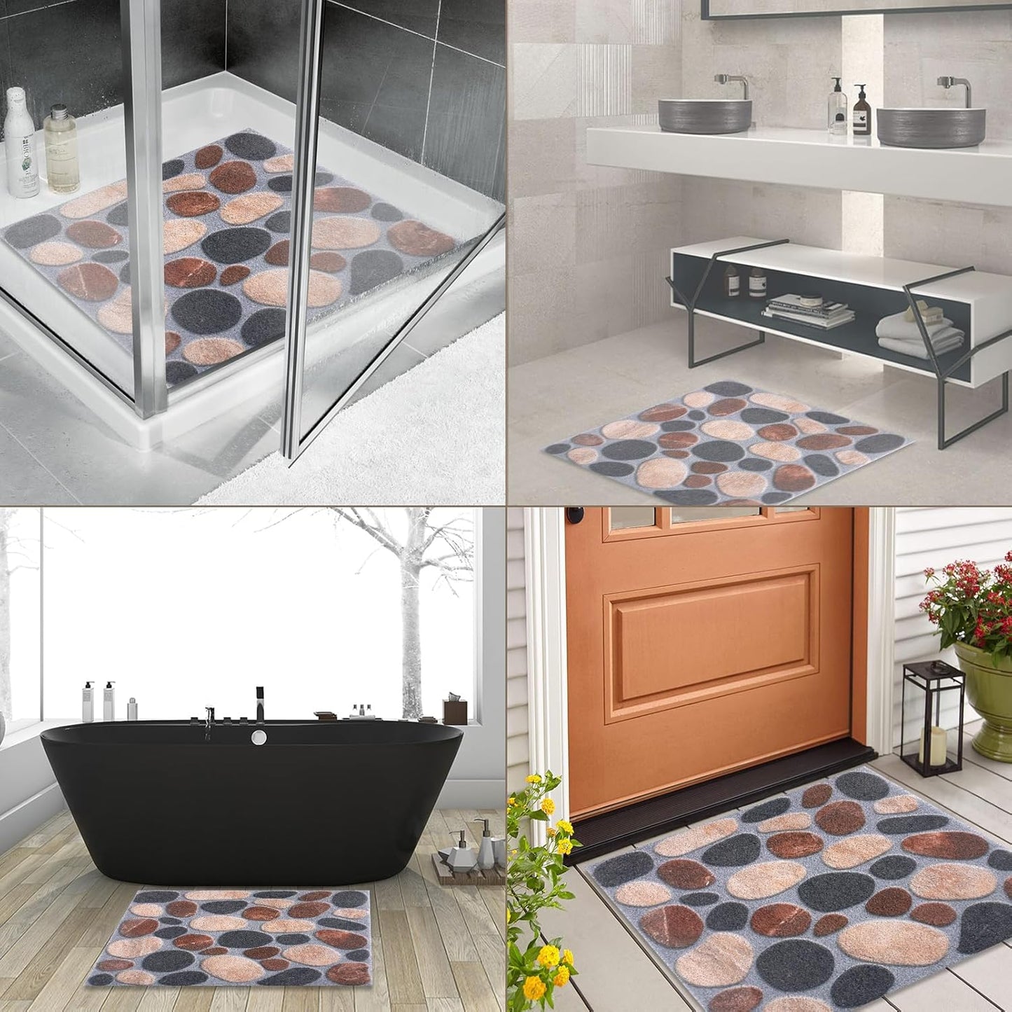 Non-Slip Square Shower Mat