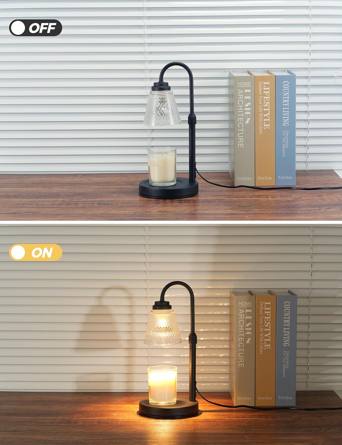Candle Warmer Lamp with Timer Dimmer, Birthday Gifts for Mom Women Friend Sister, House Warming Gifts, Wax Melt Warmer, Office Apartment Dorm Room Home Decor