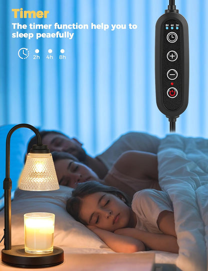 Candle Warmer Lamp with Timer Dimmer, Birthday Gifts for Mom Women Friend Sister, House Warming Gifts, Wax Melt Warmer, Office Apartment Dorm Room Home Decor