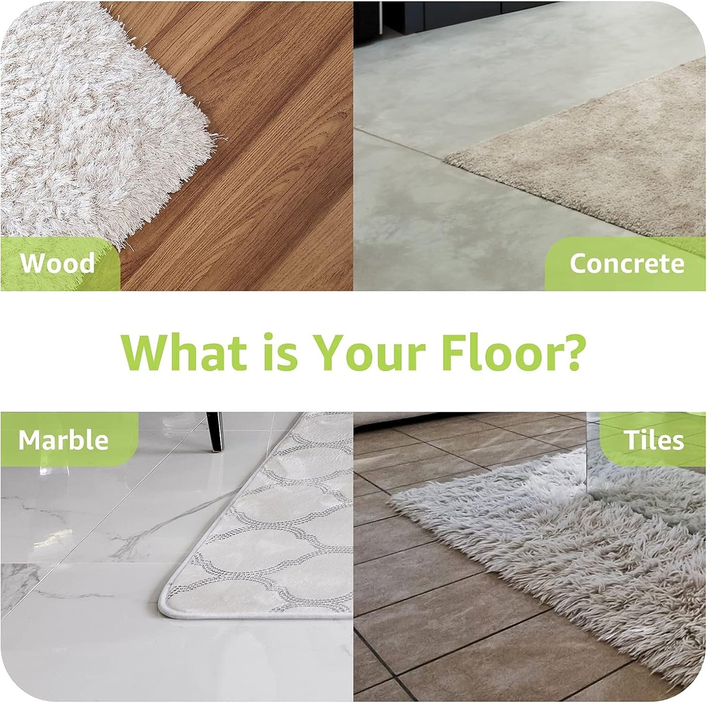 12 Pcs Rug Tape, Non Slip Rug Pads Grippers for Hardwood Floors and Tiles, Reusable Carpet Tape for Area Rugs, Double-Sided Adhesive Rug Stickers Keep Corners Flat (Black)