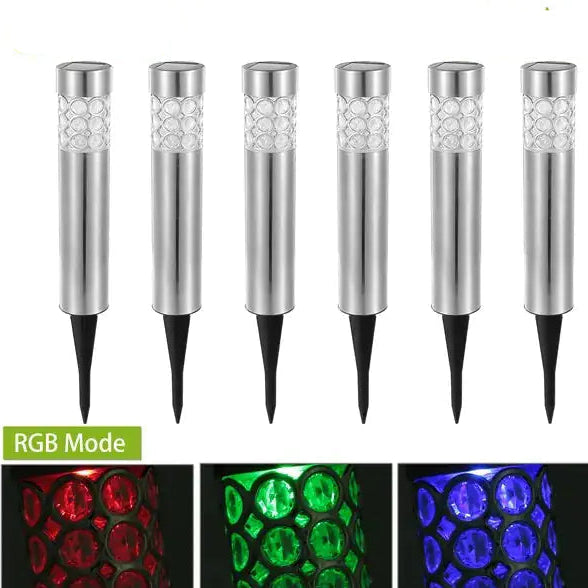 6-Pack RGB Solar Garden Lights