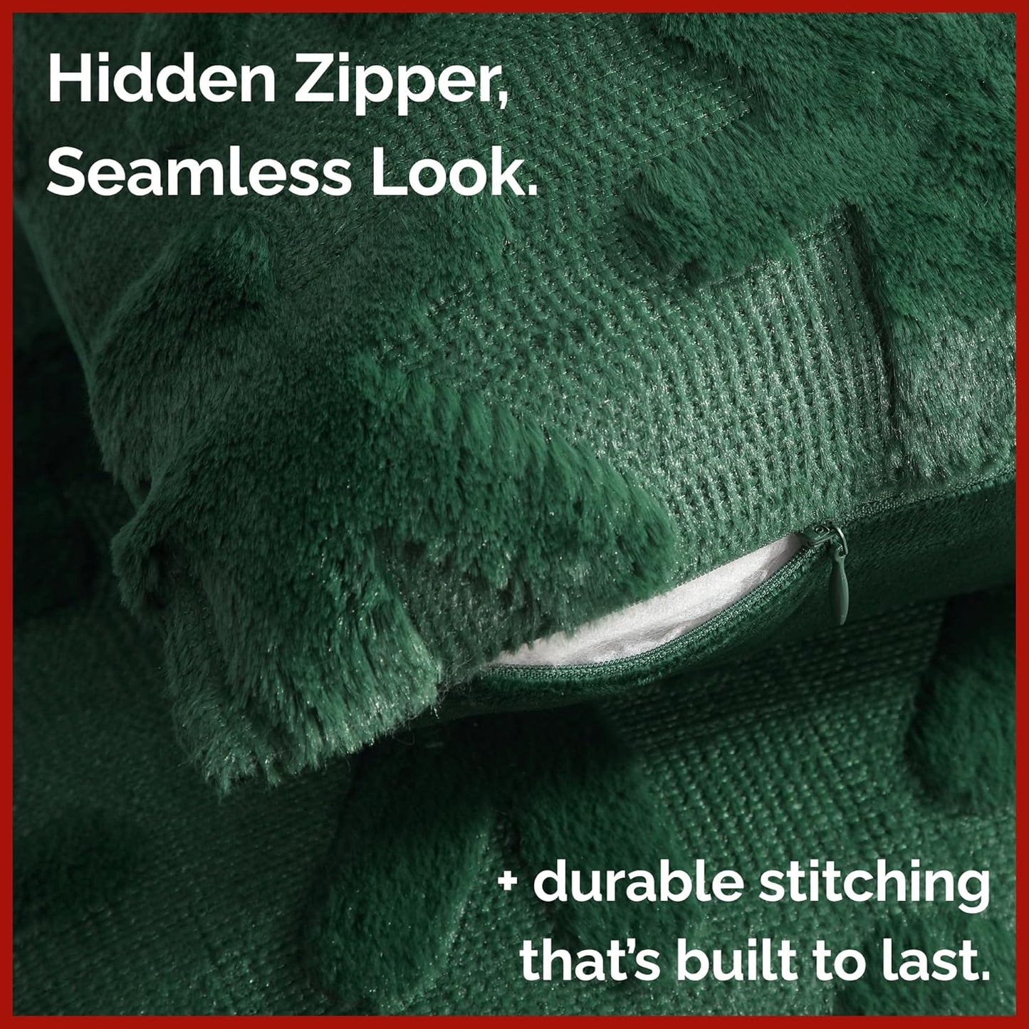 Gingerbread Pillowcases 18X18 - Christmas Pillow Covers Set of 2 - Xmas Couch Pillowcases for Living Room - Bed-Sized Holiday Throw Pillow Covers - Winter Holiday Home Decor - 3D Cushion Cases - Green