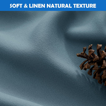 Stone Blue Blackout Curtains