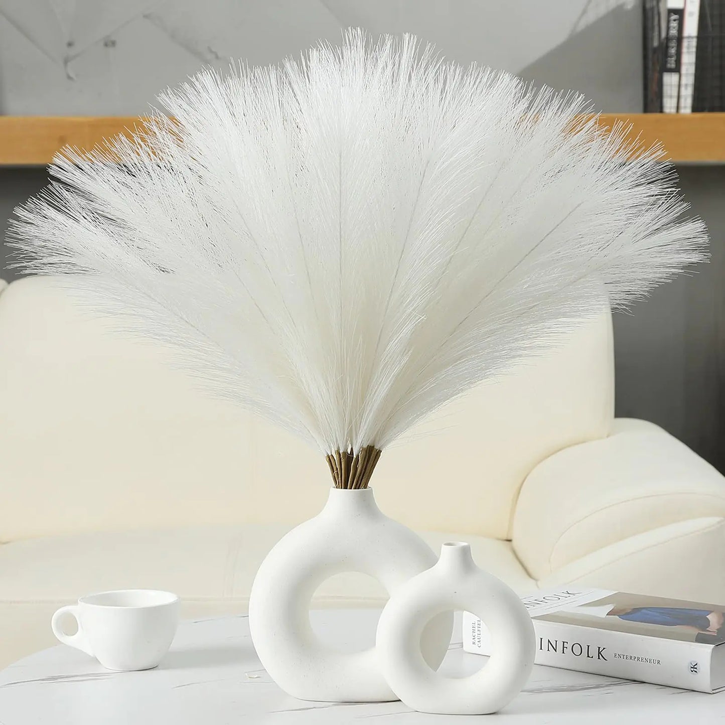 Fluffy Artificial Pampas Grass