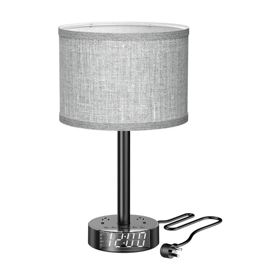 Nightstand Lamp with Alarm Clock