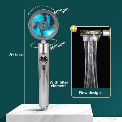 360° Rotating Shower Head