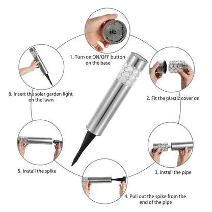 6-Pack RGB Solar Garden Lights