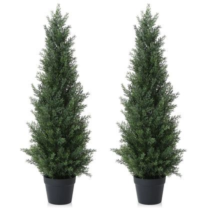 Everleaf 3FT Faux Cedar Topiary Set