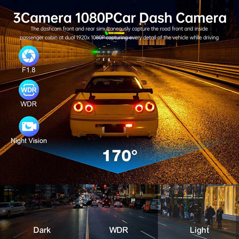 1080P Car Dual Lens Dash Camera