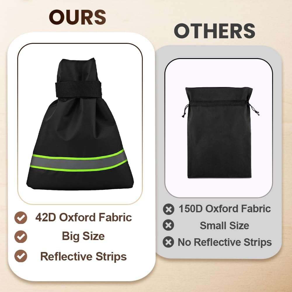 Outdoor Faucet Covers for Winter, 9.8" X 6.3" Insulated Spigot Cover, Waterproof Hose Bib Covers for Freeze Protection, Patio Winterizing Home Must-Have Faucet Cover for outside Yard (Green, 2PC)