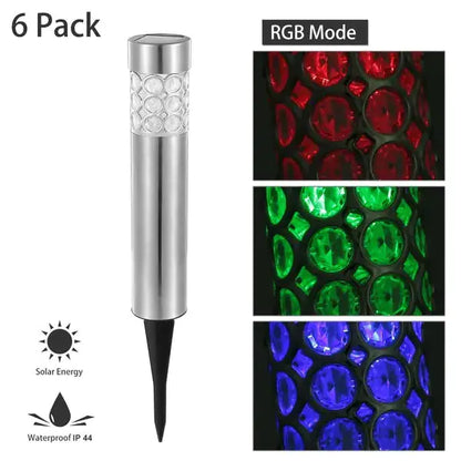 6-Pack RGB Solar Garden Lights