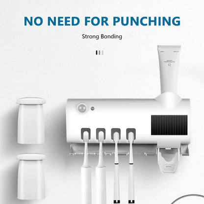 Solar Toothbrush Dispenser Holder