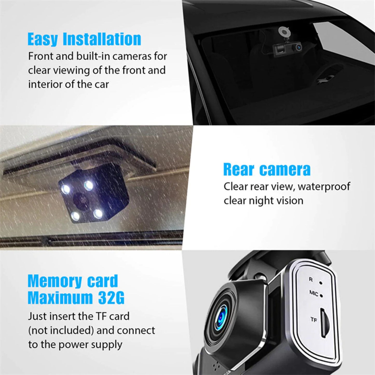 1080P Car Dual Lens Dash Camera