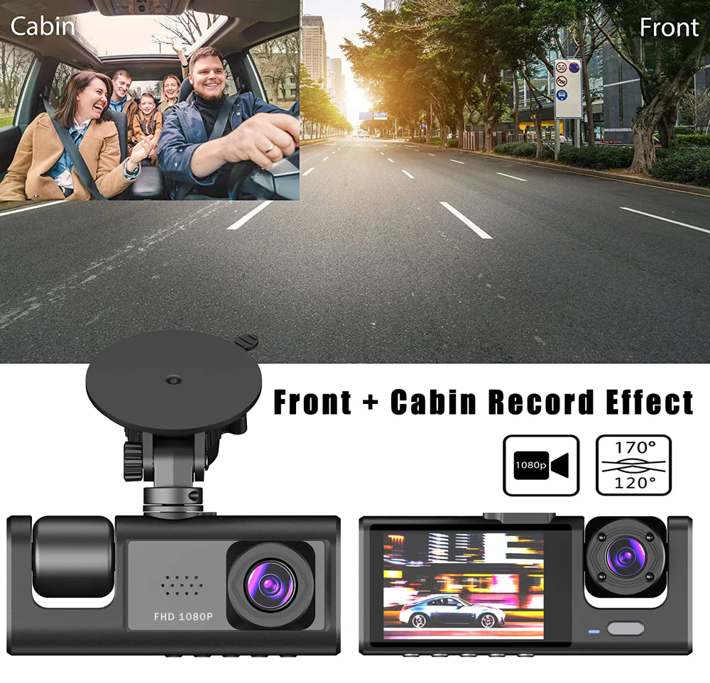 1080P Car Dual Lens Dash Camera