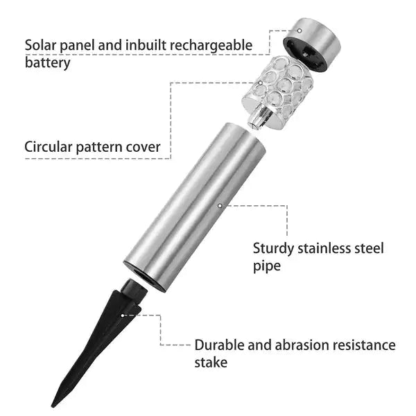 6-Pack RGB Solar Garden Lights